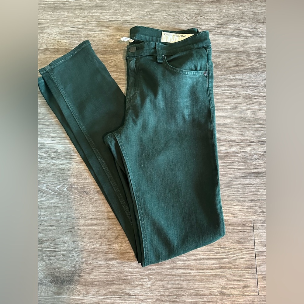 Rag & Bone Skinny Jeans Size 29 Dark Green Excellent Condition!